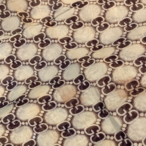 Long Vintage Gucci Silk Scarf - Picture 10 of 14